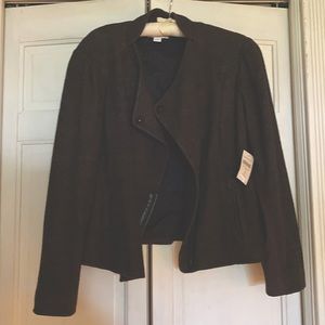 Cold water Creek asymmetrical zip jacket Size 16